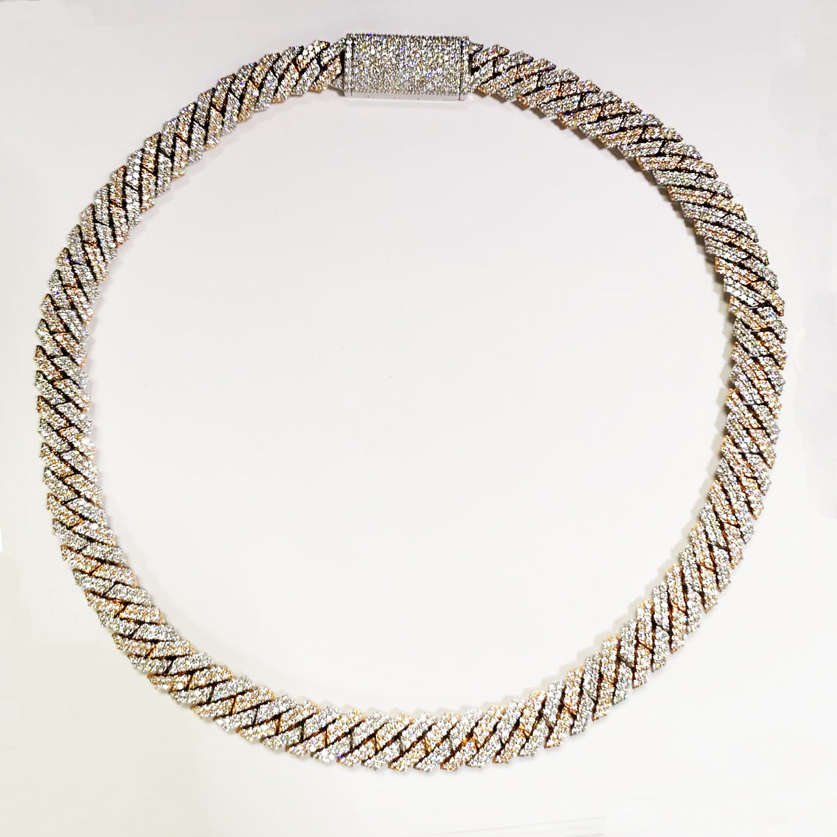 Zig-Zag Cuban Link Chain