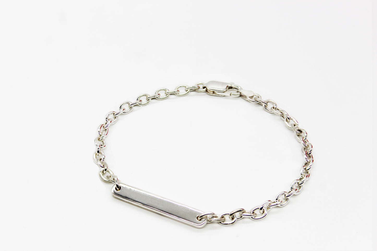 Engravable Bar Link Bracelet