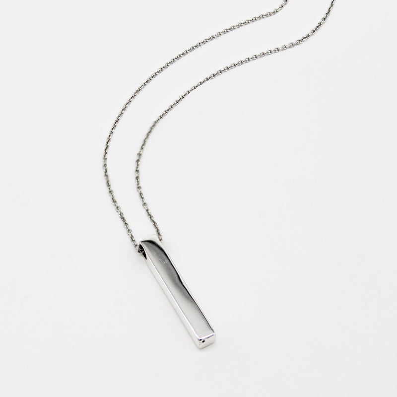 Vertical 3D Bar Necklace
